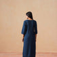 Rozana Navy blue 2 piece Rayon kurta set