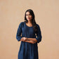 Rozana Navy blue 2 piece Rayon kurta set