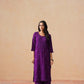 Rozana purple 2 piece Rayon kurta set