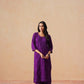 Rozana purple 2 piece Rayon kurta set