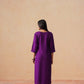 Rozana purple 2 piece Rayon kurta set