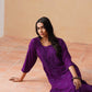 Rozana purple 2 piece Rayon kurta set