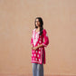 Sama Deep Pink Short Rayon Kurta