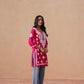 Sama Deep Pink Short Rayon Kurta