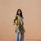 Sama Olive Green Short Rayon Kurta