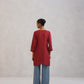 Gulab Rust Ombre Short Rayon Kurta