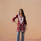 Sama Maroon Short Rayon Kurta