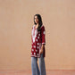 Sama Maroon Short Rayon Kurta