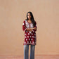 Sama Maroon Short Rayon Kurta
