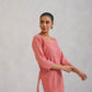 SEHER Peach Ombre Short Rayon Kurta