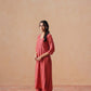 Nayan coral pink 2 piece Rayon kurta set