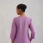 SEHER Lavender Short Rayon Kurta