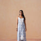Tanera Powder blue Noodle Strap 2 Piece Kurta set