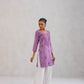 SEHER Lavender Short Rayon Kurta