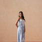 Tanera Powder blue Noodle Strap 2 Piece Kurta set
