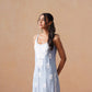Tanera Powder blue Noodle Strap 2 Piece Kurta set