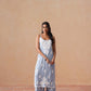 Tanera Powder blue Noodle Strap 2 Piece Kurta set