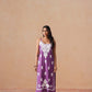 Tanera Dusty Purple Noodle Strap 2 Piece Kurta set