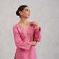 Nuresa Rose Pink Embroidered Top