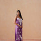Tanera Dusty Purple Noodle Strap 2 Piece Kurta set