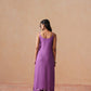 Tanera Dusty Purple Noodle Strap 2 Piece Kurta set