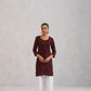 SEHER BROWN OMBRE SHORT RAYON KURTA