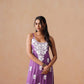 Tanera Dusty Purple Noodle Strap 2 Piece Kurta set