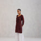 SEHER BROWN OMBRE SHORT RAYON KURTA