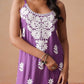 Tanera Dusty Purple Noodle Strap 2 Piece Kurta set