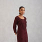 SEHER BROWN OMBRE SHORT RAYON KURTA