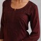 SEHER BROWN OMBRE SHORT RAYON KURTA
