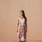 Tanera Dusty Rose Noodle Strap 2 Piece Kurta set