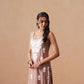 Tanera Dusty Rose Noodle Strap 2 Piece Kurta set