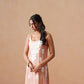 Tanera Peach Noodle Strap 2 Piece Kurta set