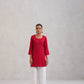 Gulab Red Rayon Kurta