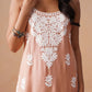 Tanera Peach Noodle Strap 2 Piece Kurta set