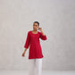 Gulab Red Rayon Kurta