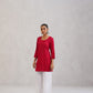 Gulab Red Rayon Kurta