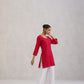 Gulab Red Rayon Kurta