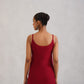 Kalindi Maroon Embroidered Sleeveless Straight Kurta