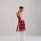 Kalindi Maroon Embroidered Sleeveless Straight Kurta