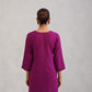 Gulab Wine Purple Short Rayon Kurta