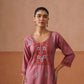 Ridhima Dusty Rose Long kurta