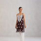 Kalindi Choco Brown Embroidered Sleeveless Straight Kurta