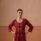 Ridhima Maroon Long kurta