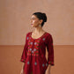 Ridhima Maroon Long kurta