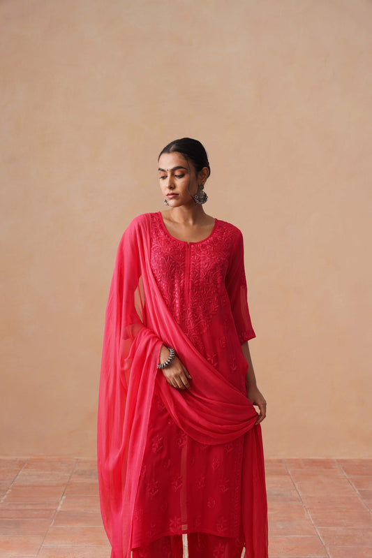 naaz Mauve Pink Viscose 3 Piece Set