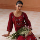 Ridhima Maroon Long kurta