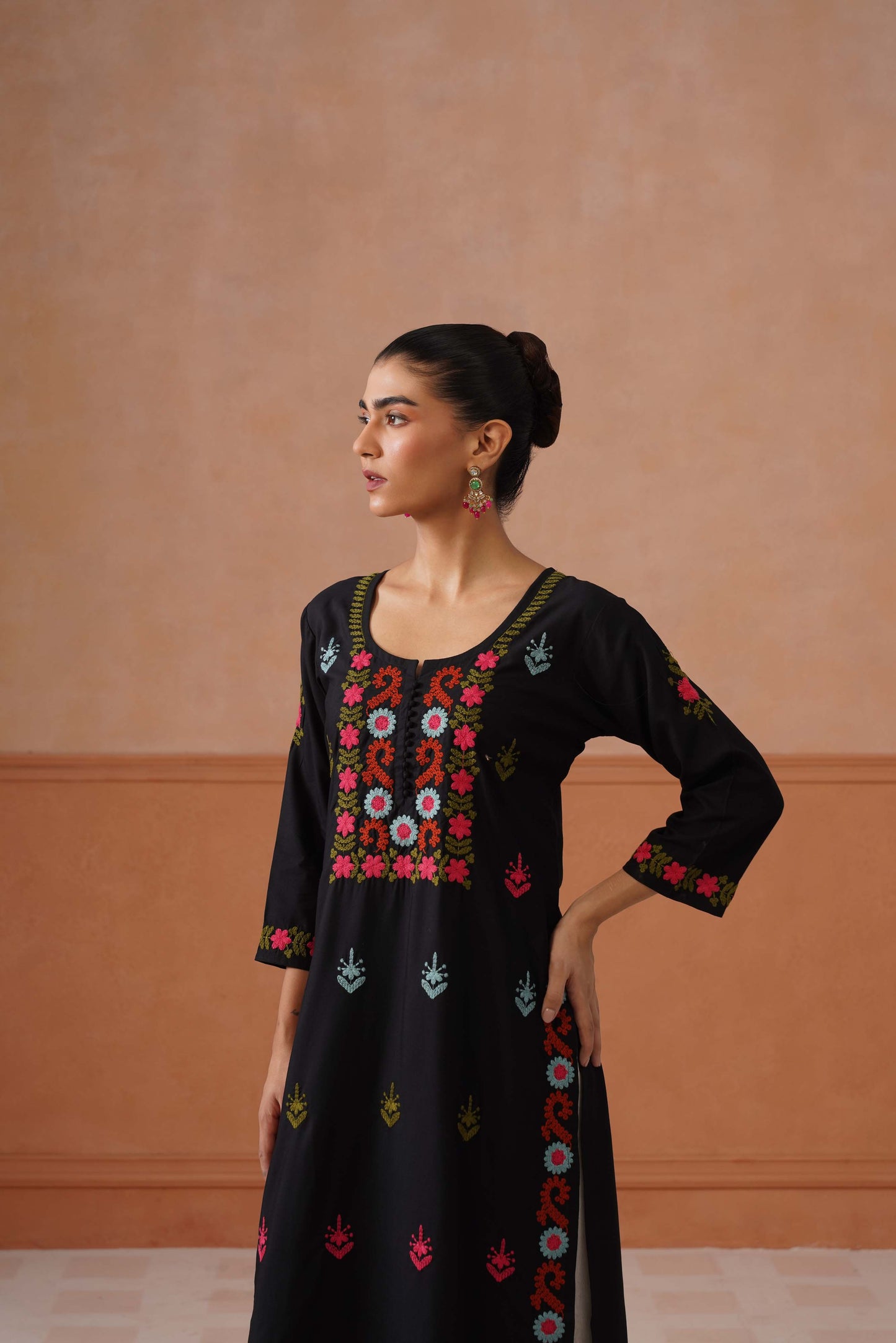 Ridhima Black Long kurta