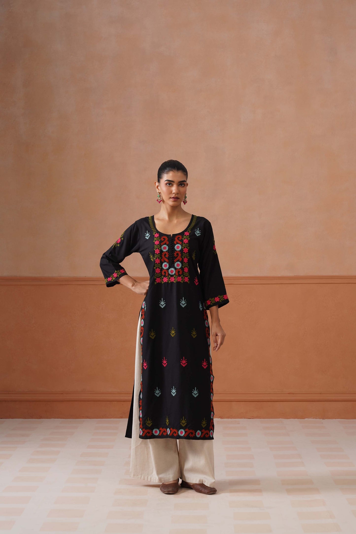 Ridhima Black Long kurta